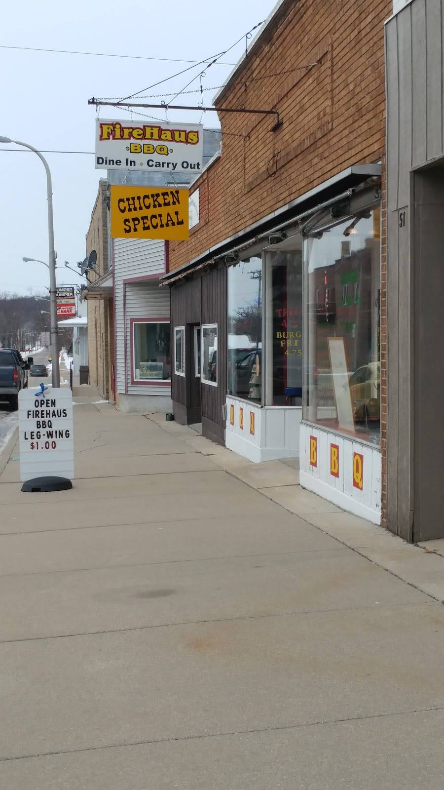 Firehaus BBQ | restaurant | 47 E John St, Markesan, WI 53946, USA | 9207670123 OR +1 920-767-0123