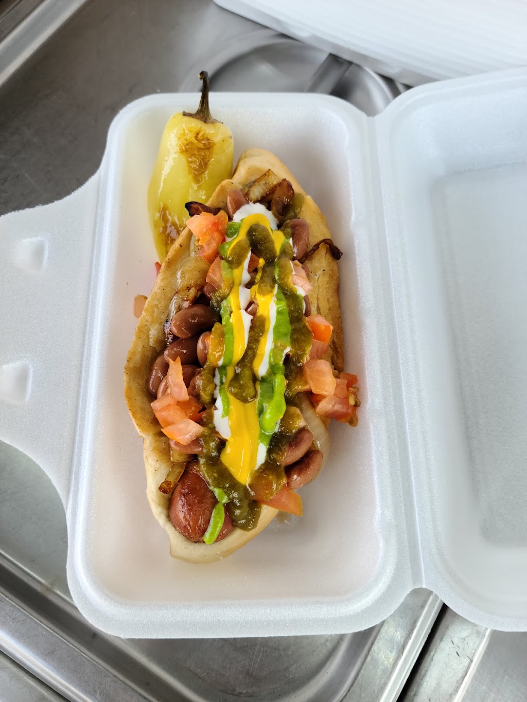 Chinos Sonoran Hot Dogs | meal takeaway | Silverbell and West El Camino Del Cerro, Tucson, AZ 85713, USA | 5209546418 OR +1 520-954-6418