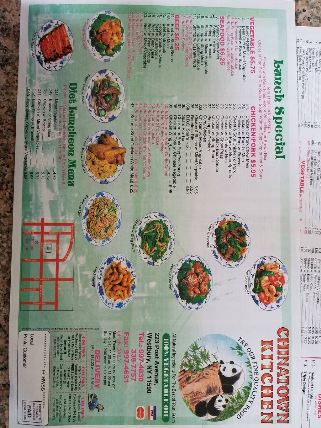 Chinatown Kitchen | restaurant | 223 Post Ave, Westbury, NY 11590, USA | 5169974630 OR +1 516-997-4630