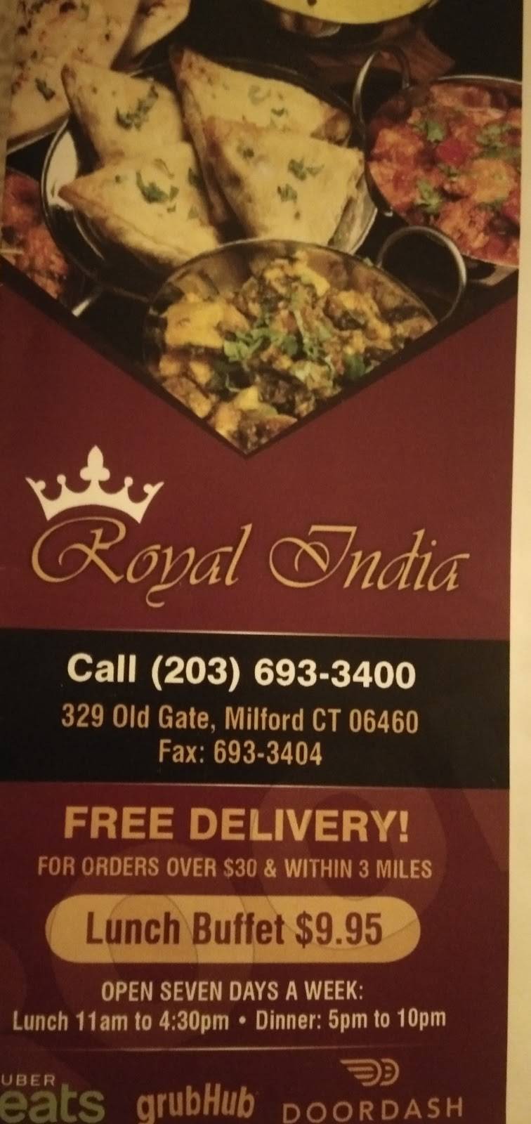 Royal India Cuisine | restaurant | 329 Old Gate Ln, Milford, CT 06460, USA | 2036933400 OR +1 203-693-3400