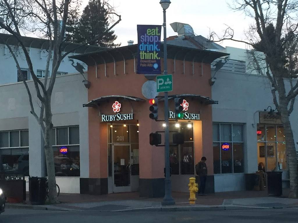 Ruby Sushi | restaurant | 201 University Ave, Palo Alto, CA 94301, USA | 6503243300 OR +1 650-324-3300