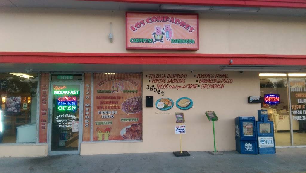 Carnitas y Barbacoa Los compadres | restaurant | 3606 W Baker Rd b, Baytown, TX 77521, USA | 8329264146 OR +1 832-926-4146