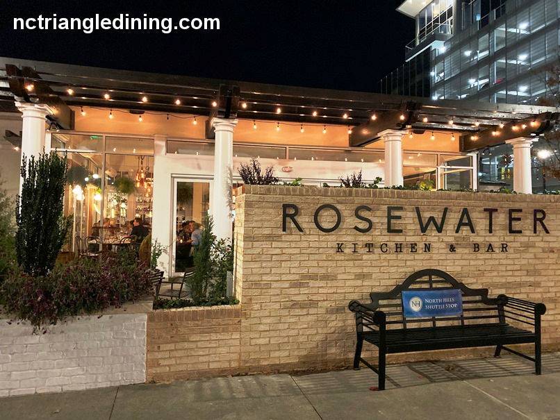 Rosewater Kitchen & Bar | restaurant | 110 Park at N Hills St, Raleigh, NC 27609, USA | 9194247886 OR +1 919-424-7886