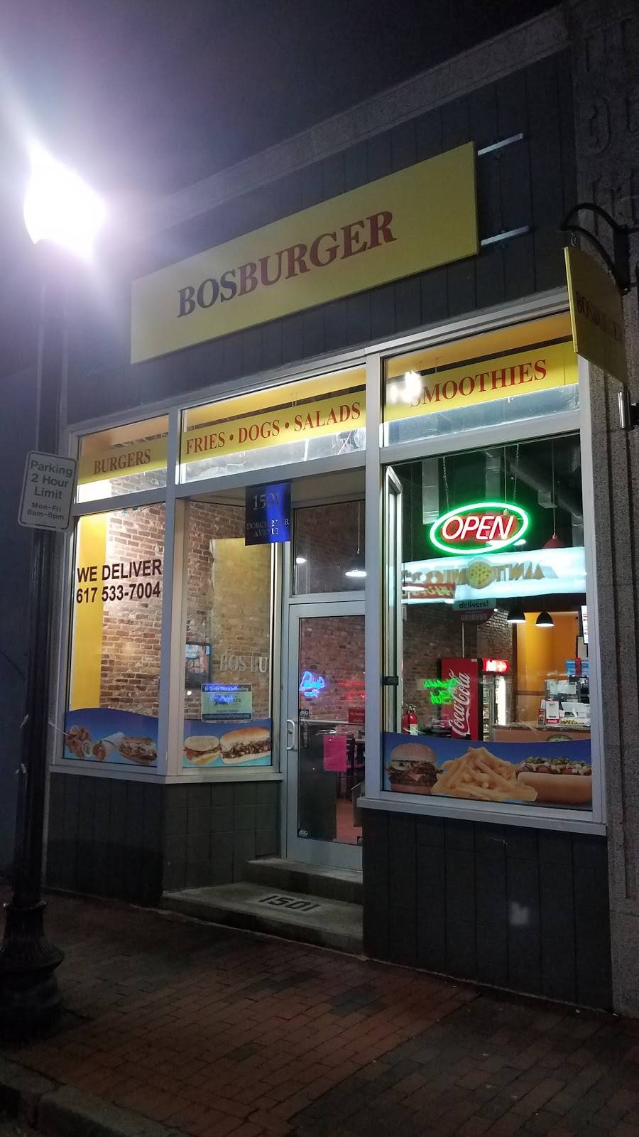 BOSBURGER | restaurant | 1501 Dorchester Ave, Dorchester, MA 02122, USA | 6175337004 OR +1 617-533-7004