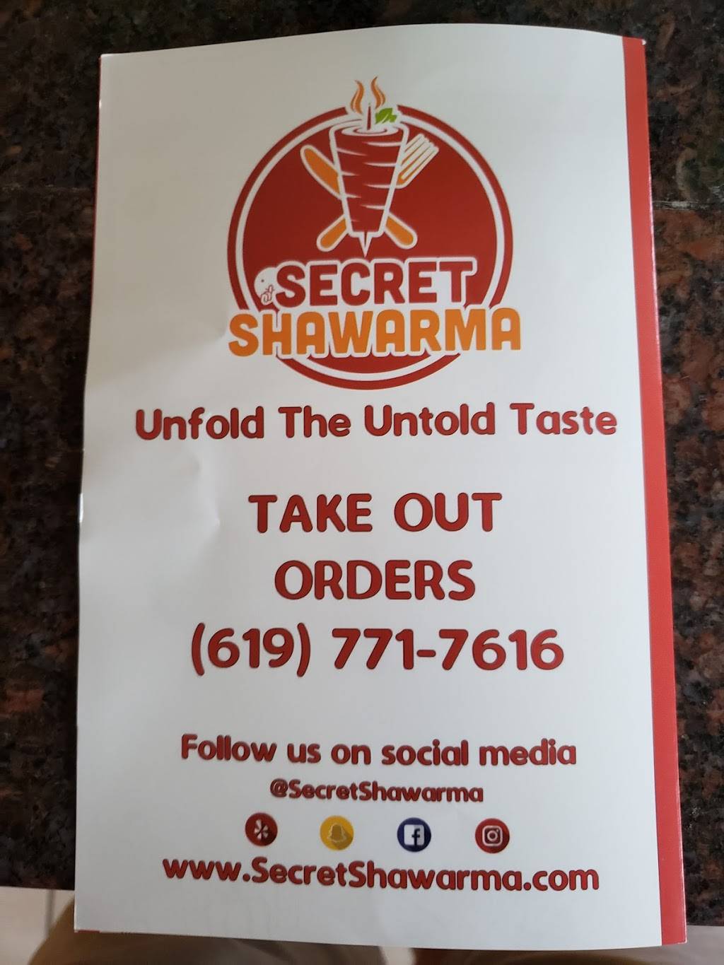 Secret Shawrma | restaurant | 1128 25th St, San Diego, CA 92102, USA | 6197717616 OR +1 619-771-7616