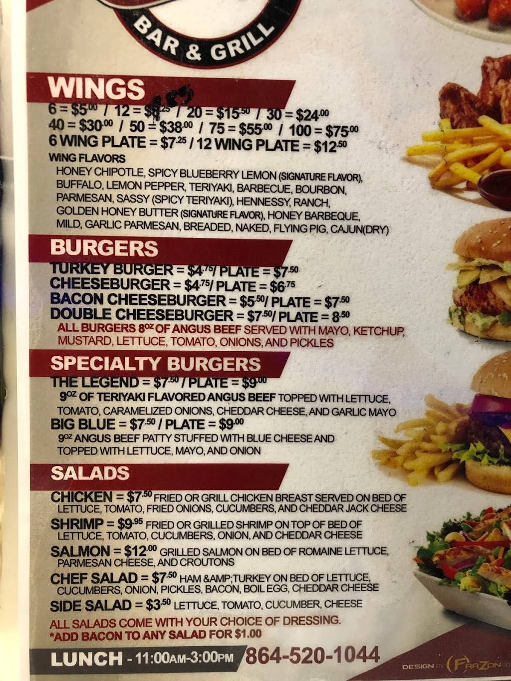 Legends Bar and Grill | restaurant | 93 Halton Rd, Greenville, SC 29607, USA | 8645201044 OR +1 864-520-1044