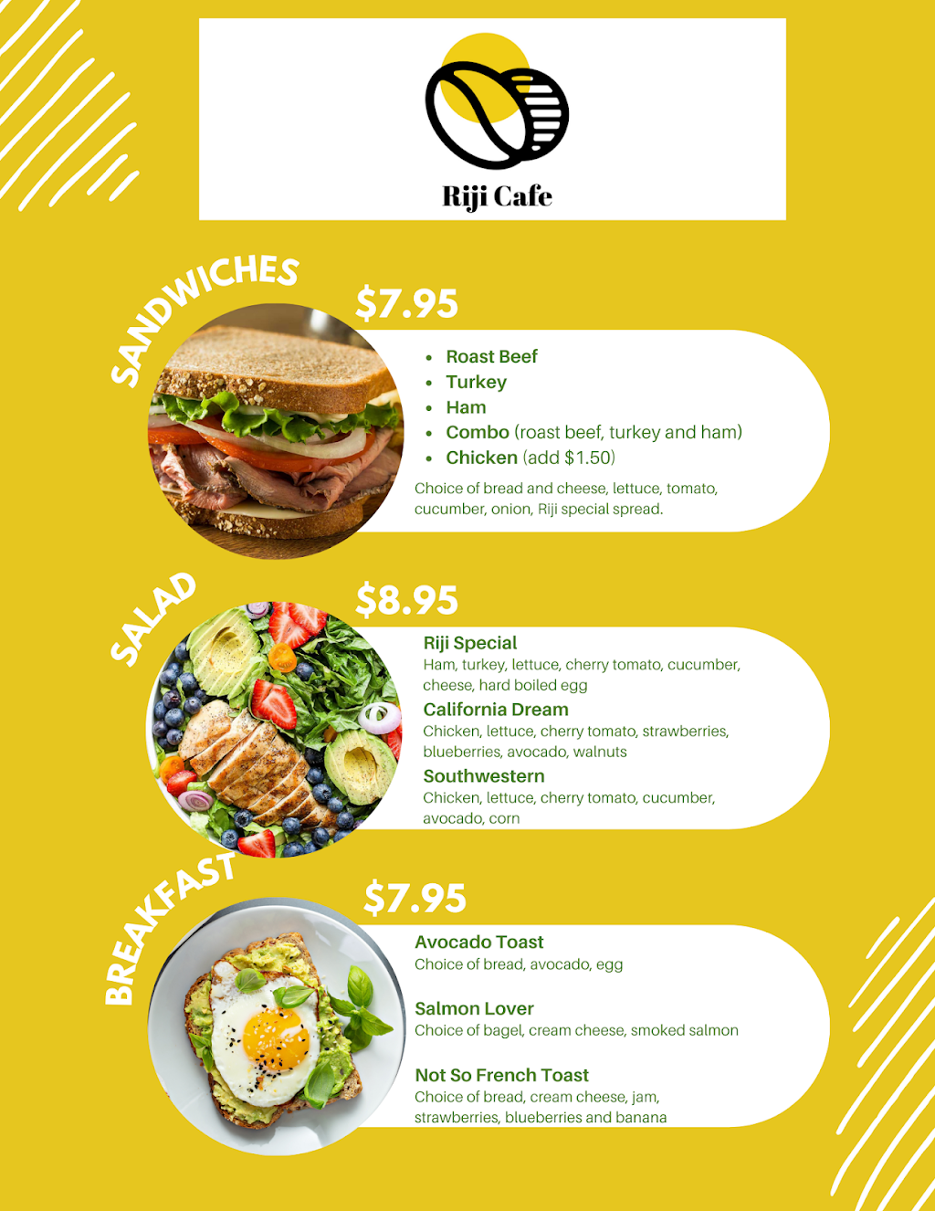 Riji Cafe | cafe | 1155 Taraval St, San Francisco, CA 94116, USA | 4154636061 OR +1 415-463-6061