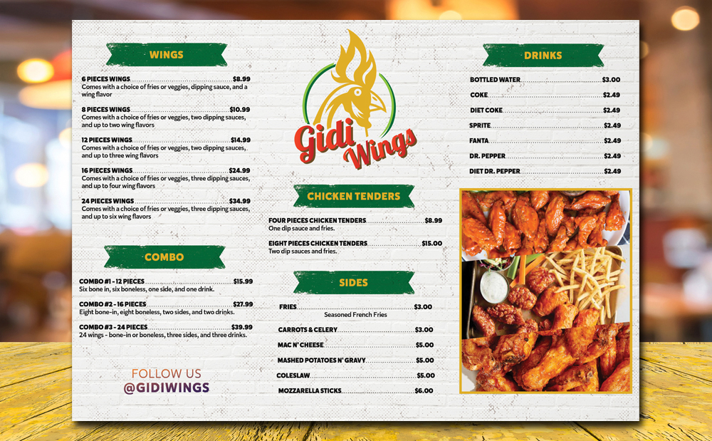 GIDI WINGS | restaurant | 4350 Main St Suite 165D, Frisco, TX 75034, USA | 9729453883 OR +1 972-945-3883