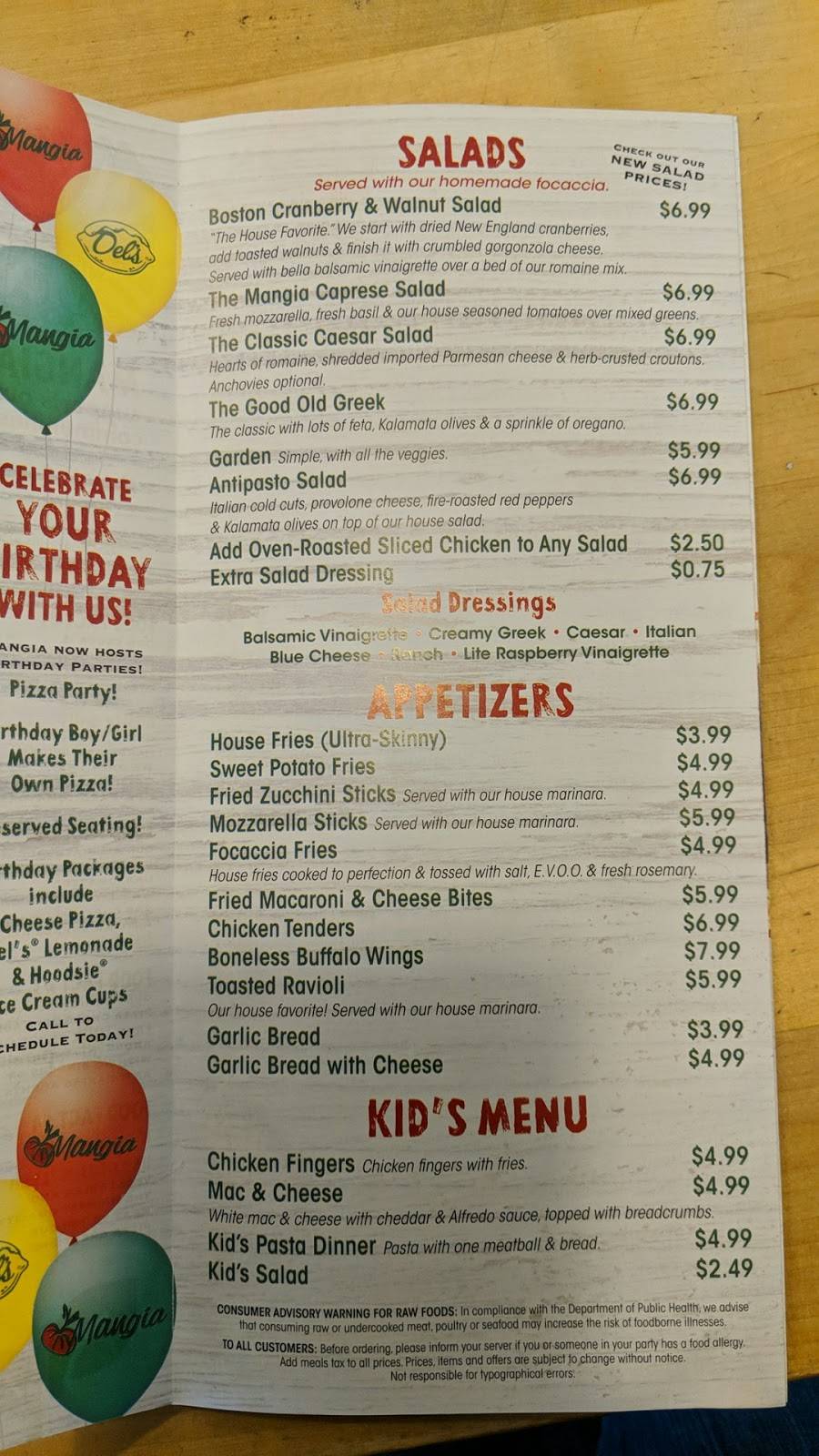 Mangia of Barrington | restaurant | 296 County Rd, Barrington, RI 02806, USA | 4013375600 OR +1 401-337-5600