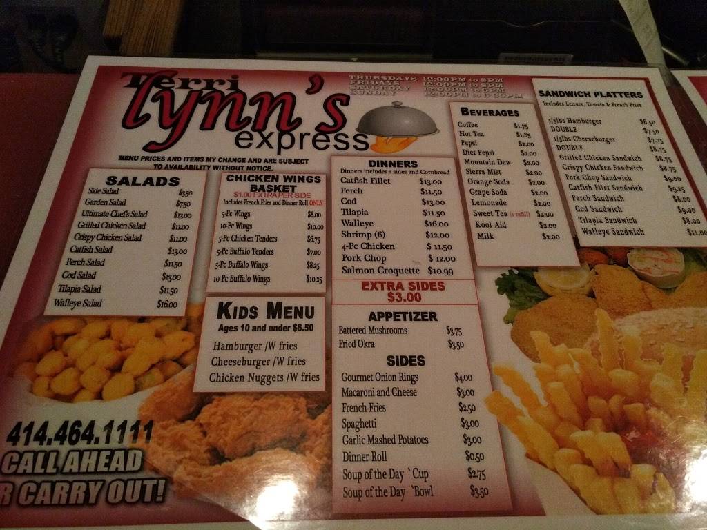 TerriLynns Express | restaurant | 10704 W Hampton Ave, Milwaukee, WI 53225, USA | 4144641111 OR +1 414-464-1111