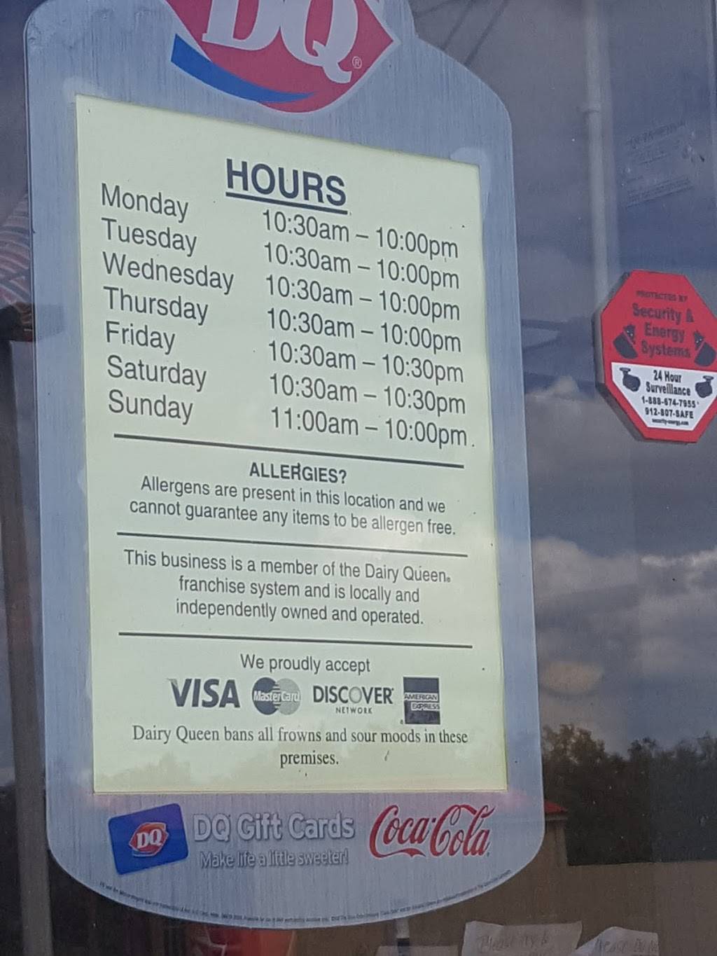 Dairy Queen Grill & Chill | restaurant | 3164 US-84 W, Blackshear, GA 31516, USA | 9128079890 OR +1 912-807-9890