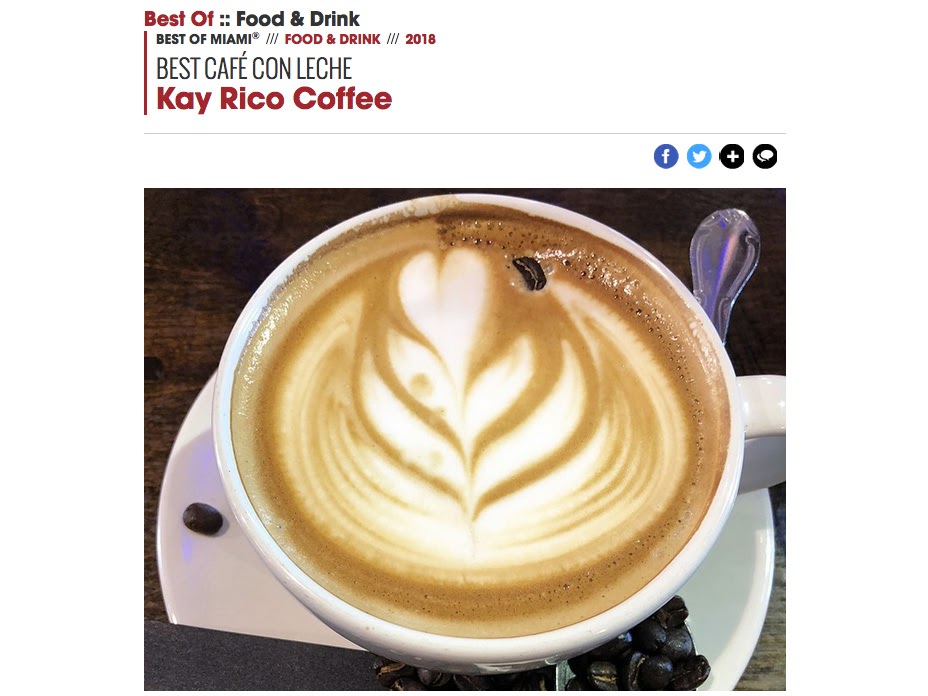 Kay Rico Coffee | cafe | 2728 Hollywood Blvd, Hollywood, FL 33020, USA | 9547432949 OR +1 954-743-2949