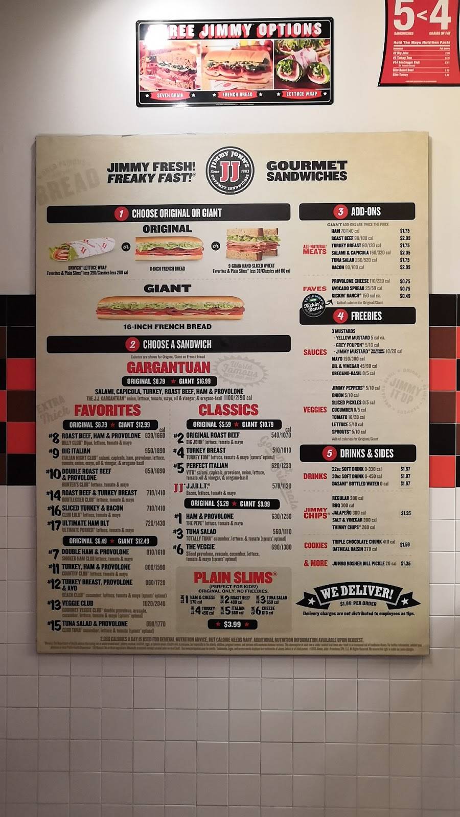 Jimmy Johns | meal delivery | 1725 Hendricks Ave, Jacksonville, FL 32207, USA | 9044007827 OR +1 904-400-7827