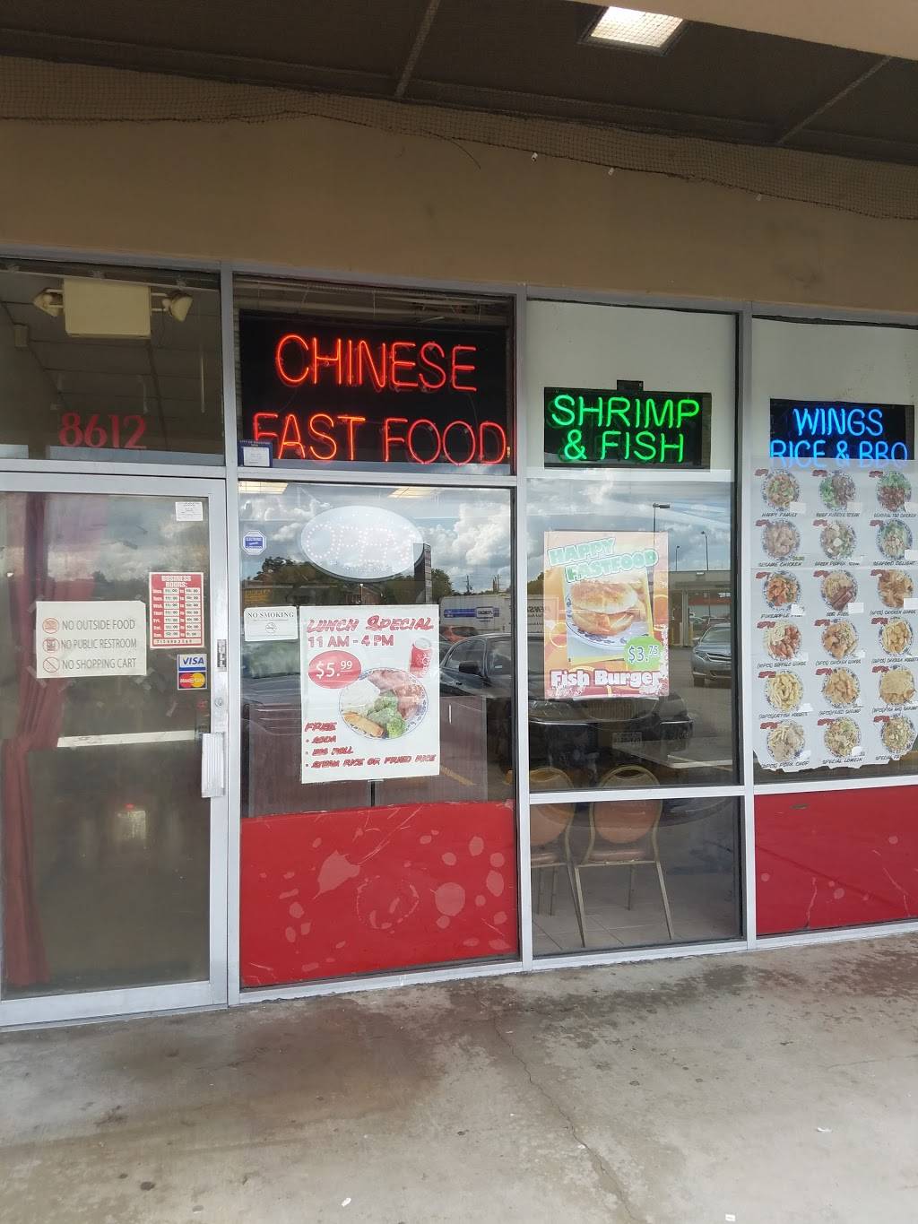 Happy Fast Food | restaurant | 8612 S Braeswood Blvd, Houston, TX 77031, USA | 7139883288 OR +1 713-988-3288