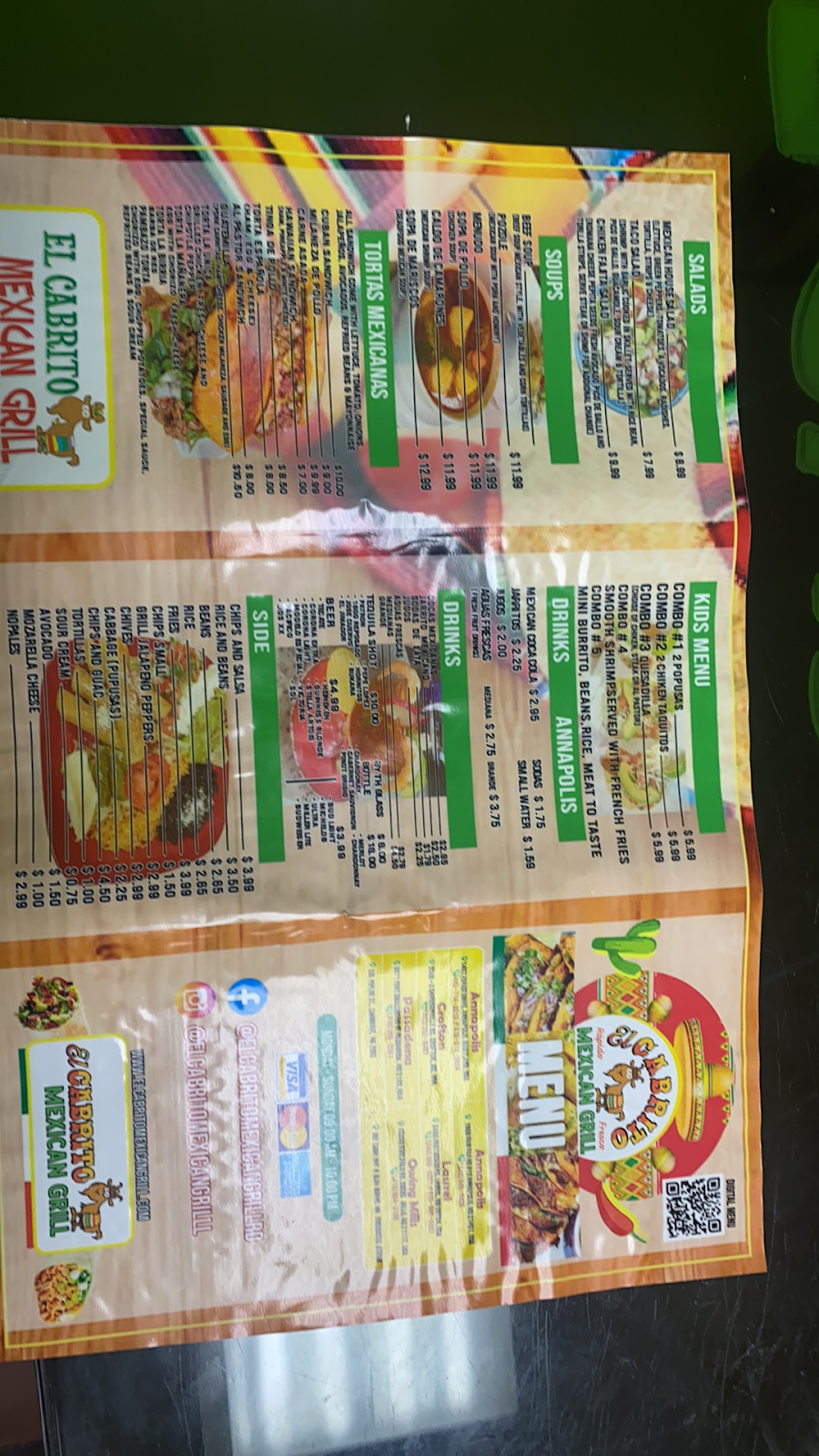 El cabrito Mexican grill | restaurant | 535 Poplar St, Cambridge, MD 21613, USA | 2408937270 OR +1 240-893-7270