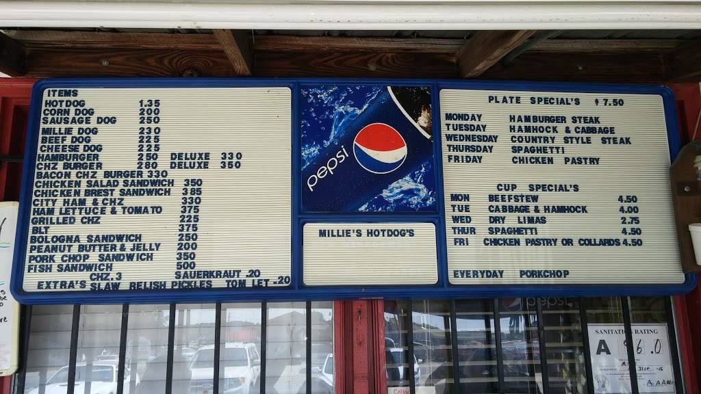 Millies Hot Dogs | meal takeaway | 109 S Brightleaf Blvd, Smithfield, NC 27577, USA | 9199897863 OR +1 919-989-7863
