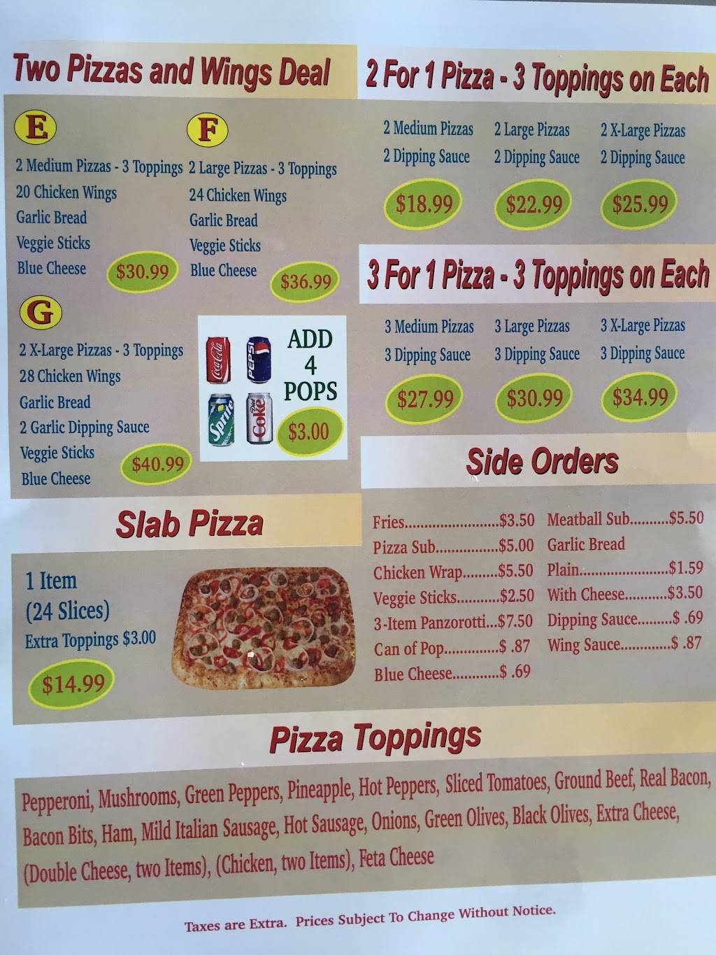 Hi Line Pizza and Wings Parkdale | restaurant | 237 Parkdale Ave N, Hamilton, ON L8H 5X4, Canada | 9055439555 OR +1 905-543-9555