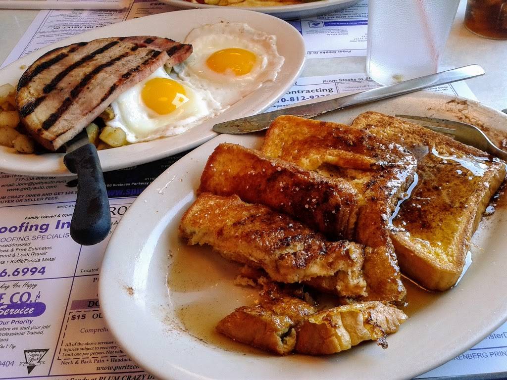 Plum Crazy Diner | restaurant | 15 Baltimore Blvd, Westminster, MD 21157, USA | 4108489288 OR +1 410-848-9288