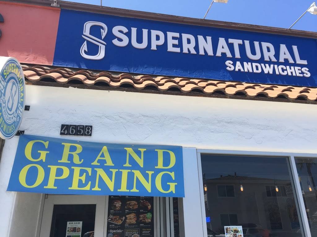Supernatural Sandwiches PB | meal takeaway | 4658 Mission Blvd, San Diego, CA 92109, USA | 8582475180 OR +1 858-247-5180
