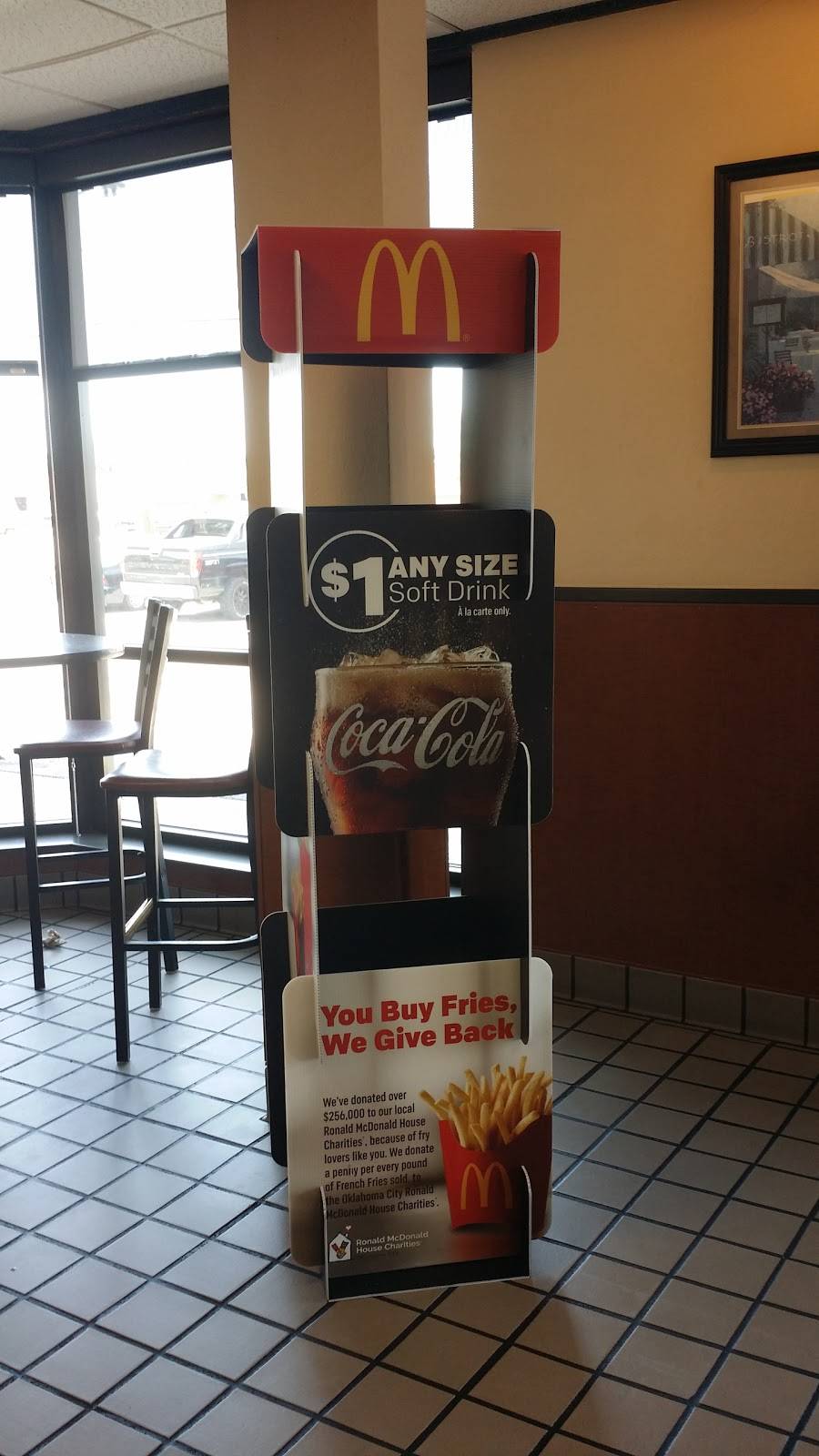 McDonalds | cafe | 12216 N Pennsylvania Ave, Oklahoma City, OK 73120, USA | 4052869698 OR +1 405-286-9698