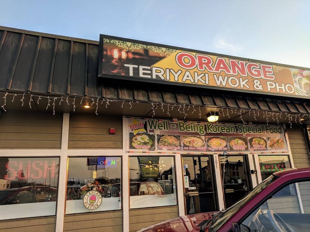 Orange Teriyaki Wok & Pho | restaurant | 2222 Riverside Dr #101, Mt Vernon, WA 98273, USA | 3608995564 OR +1 360-899-5564