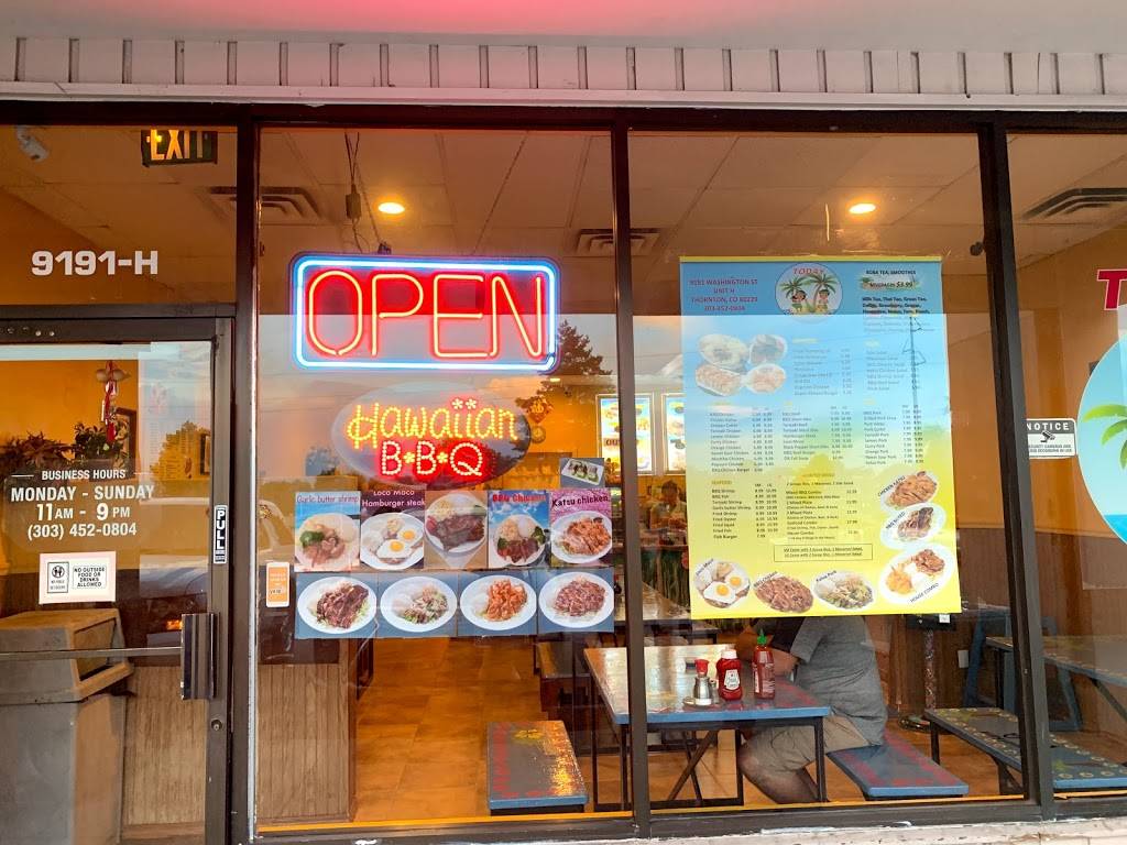 Today Hawaii BBQ | restaurant | 9191 Washington St unit H, Thornton, CO 80229, USA | 3034520804 OR +1 303-452-0804