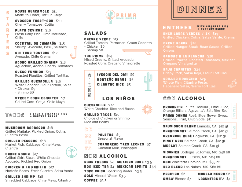 Prima Cocina | restaurant | 1405 Montana Ave, Santa Monica, CA 90403, USA | 4245816511 OR +1 424-581-6511