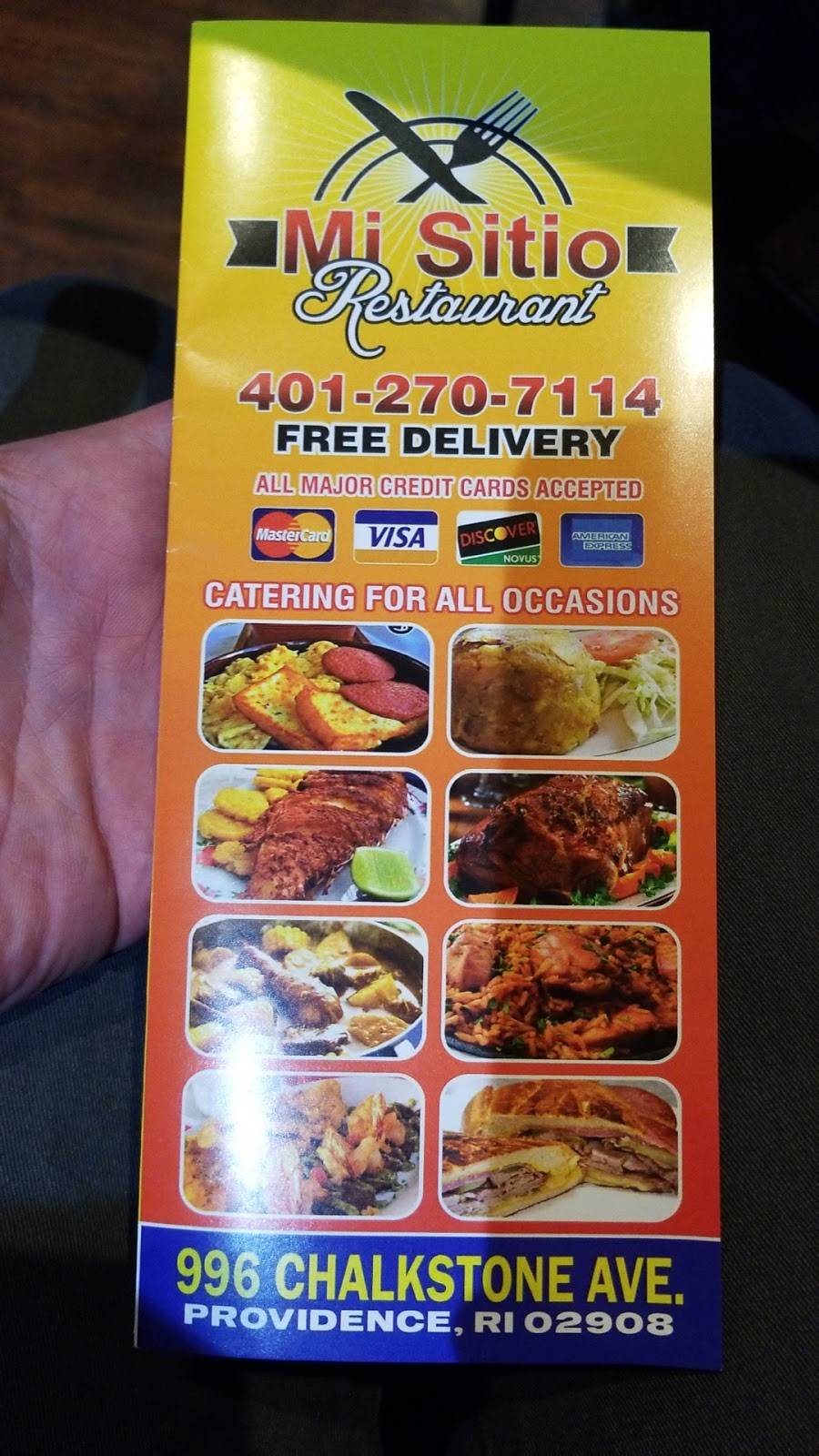 Mi Sitio | restaurant | 996 Chalkstone Ave, Providence, RI 02908, USA | 4012707114 OR +1 401-270-7114