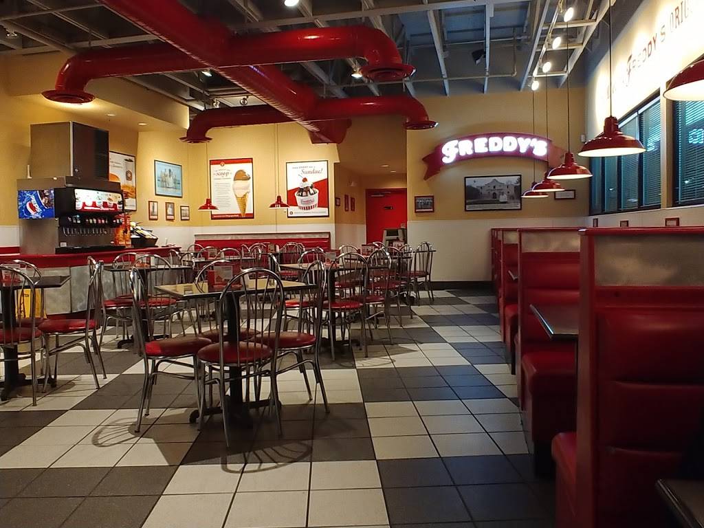 Freddys Frozen Custard & Steakburgers | restaurant | 7707 Interstate 35 Access Rd, San Antonio, TX 78224, USA | 2109219000 OR +1 210-921-9000