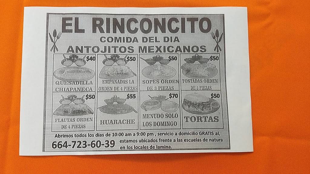 El Rinconcito | restaurant | Natura Seccion Bosques, Tijuana, B.C., Mexico | 016647236039 OR +52 664 723 6039