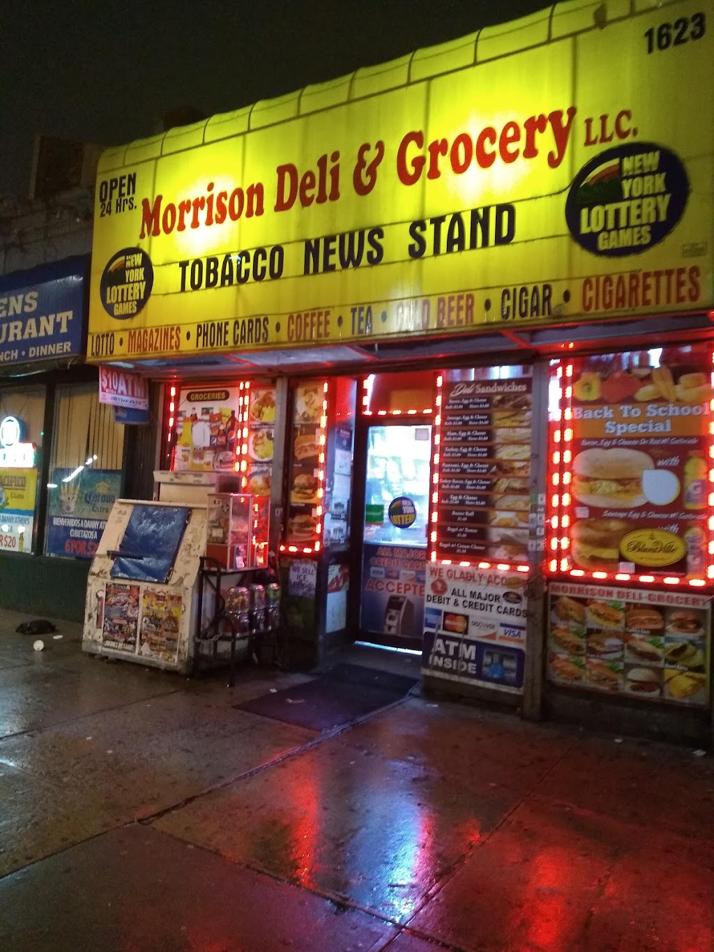 Morrison Deli & Grocery LLC | restaurant | 1623 Westchester Ave, Bronx, NY 10472, USA | 7185892226 OR +1 718-589-2226