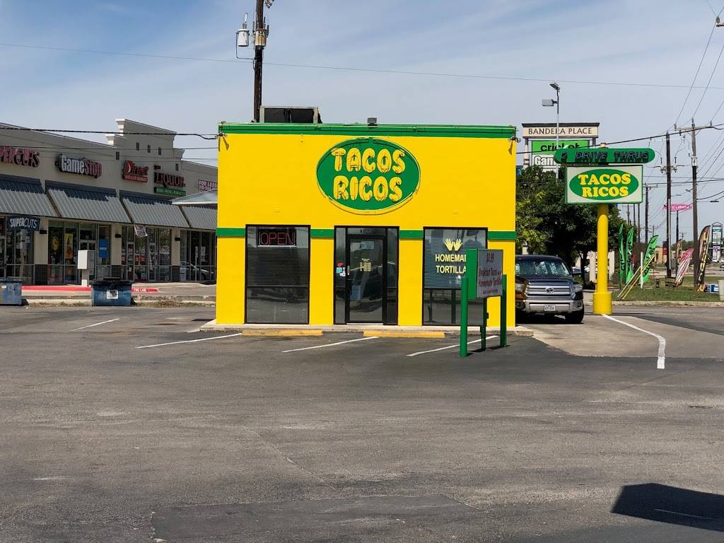 Tacos Ricos | restaurant | 8025 Bandera Rd, San Antonio, TX 78250, USA | 2105437244 OR +1 210-543-7244