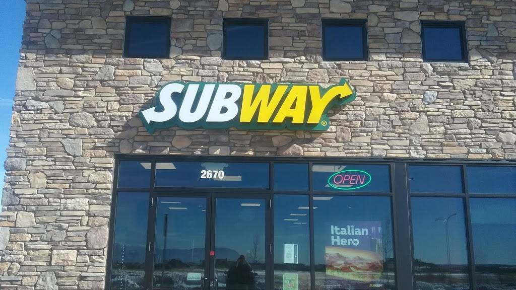 Subway | meal takeaway | 2670 North Gate Blvd, Colorado Springs, CO 80921, USA | 7193096521 OR +1 719-309-6521