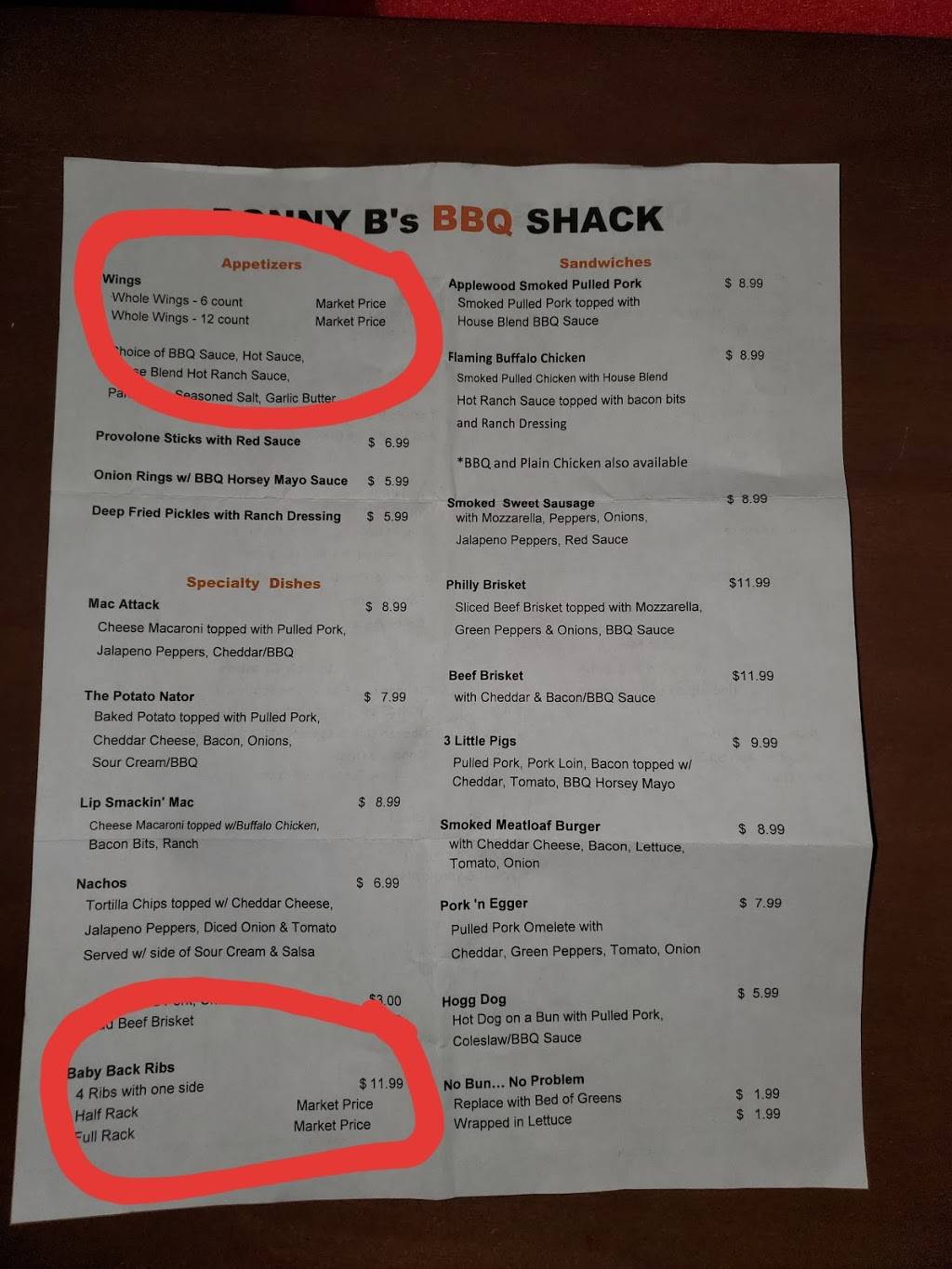 Donny B’s BBQ Shack | restaurant | 255 New Castle Rd, Butler, PA 16001, USA | 7242569744 OR +1 724-256-9744