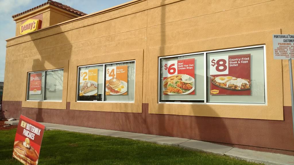 Dennys | restaurant | 1262 W Henderson Ave, Porterville, CA 93257, USA | 5597919170 OR +1 559-791-9170