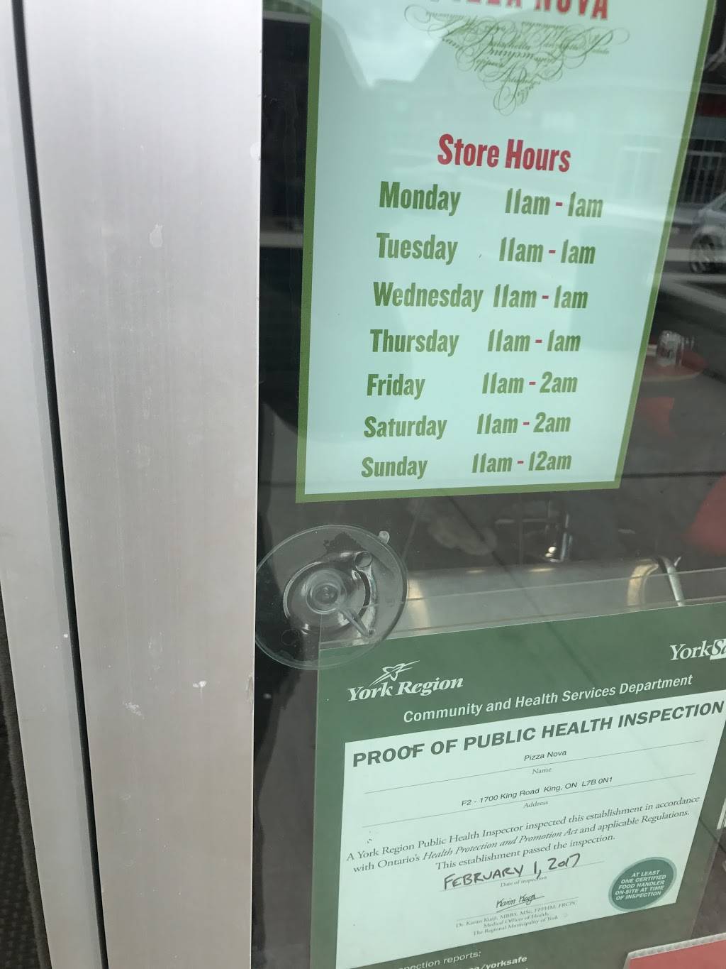 Pizza Nova | meal delivery | 1700 King Rd, King City, ON L7B 0N1, Canada | 4164390000 OR +1 416-439-0000