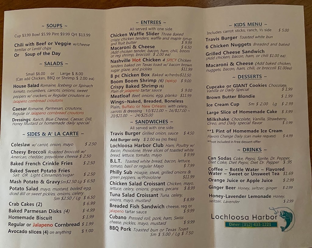 Lochloosa Harbor Diner | restaurant | 15008 US-301, Hawthorne, FL 32640, USA | 3522628157 OR +1 352-262-8157
