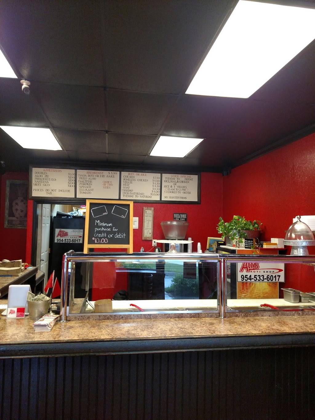 Alis Roti Shop | meal takeaway | 303 S State Rd 7, Plantation, FL 33317, USA | 9545336017 OR +1 954-533-6017