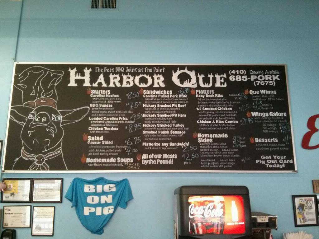 Harbor Que BBQ & Catering | restaurant | 1125 S Charles St, Baltimore, MD 21230, USA | 4106857675 OR +1 410-685-7675