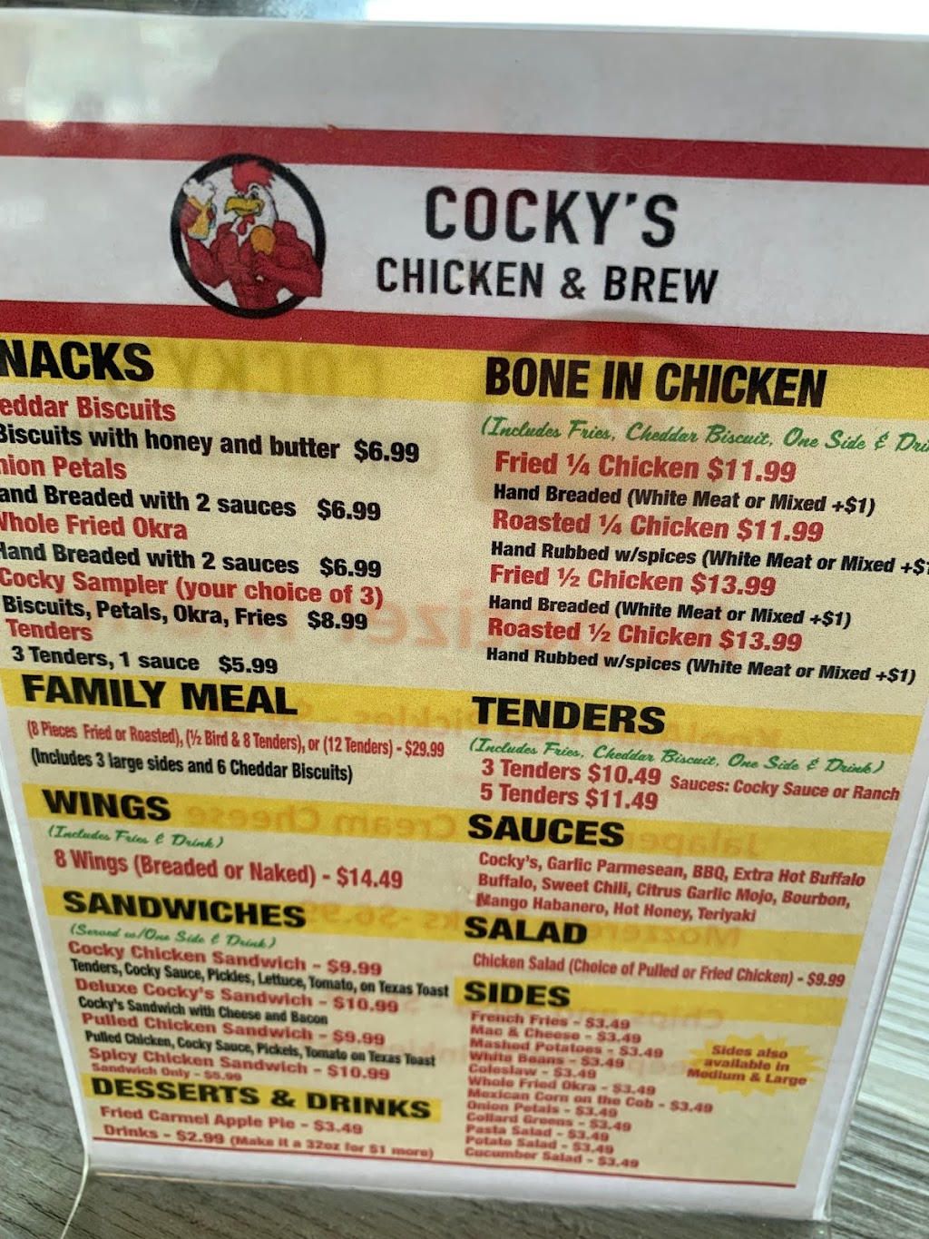 Cockys Chicken & Brew | restaurant | 1921 AZ-69, Prescott, AZ 86303, USA | 9283795407 OR +1 928-379-5407