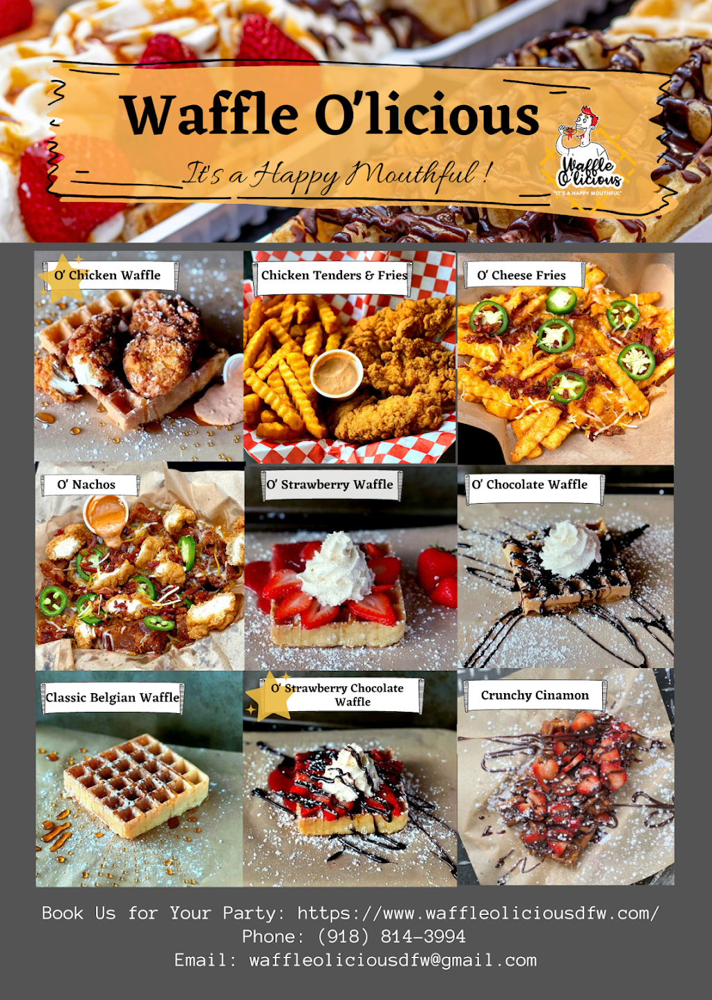 Waffle Olicious Food Truck & Restaurant | restaurant | 141N Plano rd, Richardson, TX 75081, USA | 4699695784 OR +1 469-969-5784