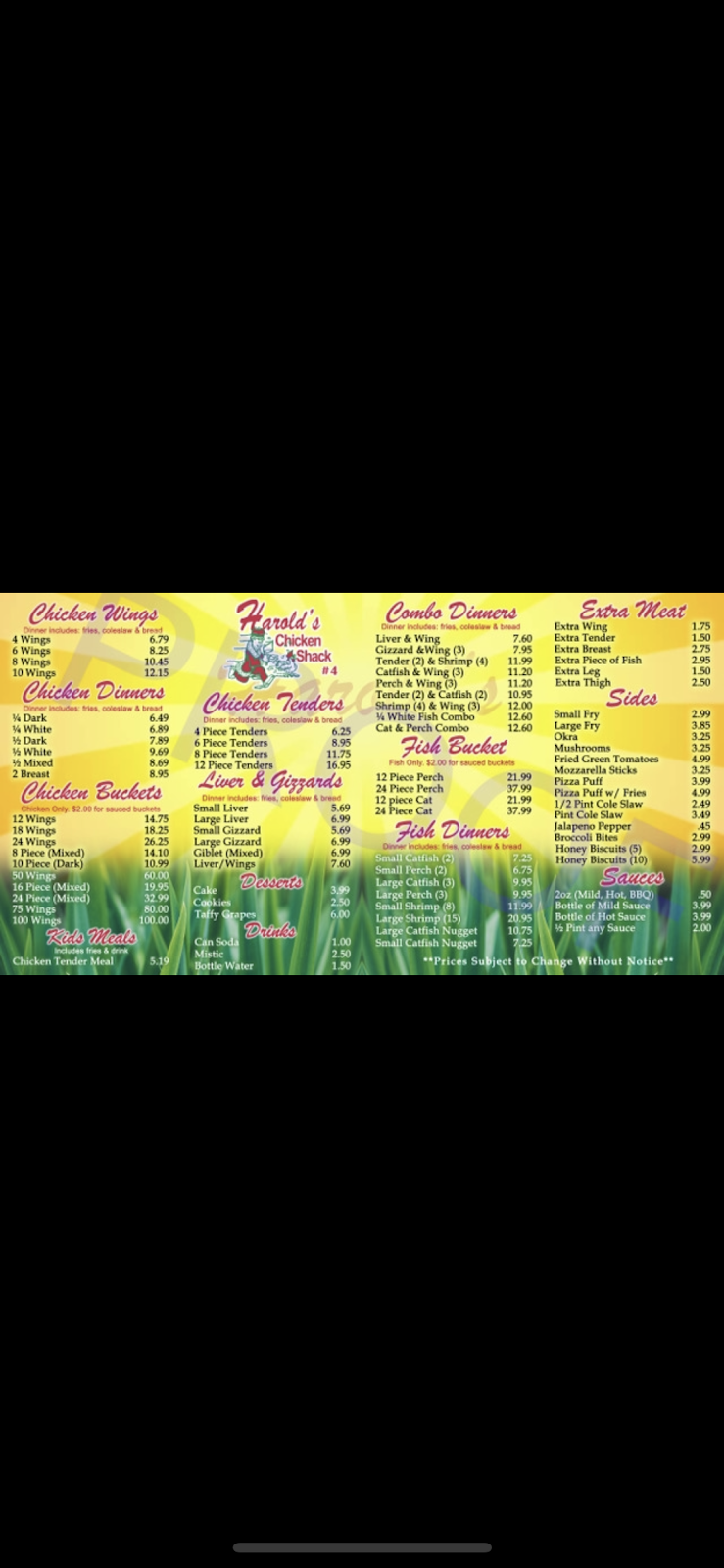 Harold’s Chicken Shack #23 | restaurant | 203 E Garfield Blvd, Chicago, IL 60637, USA | 7736332459 OR +1 773-633-2459