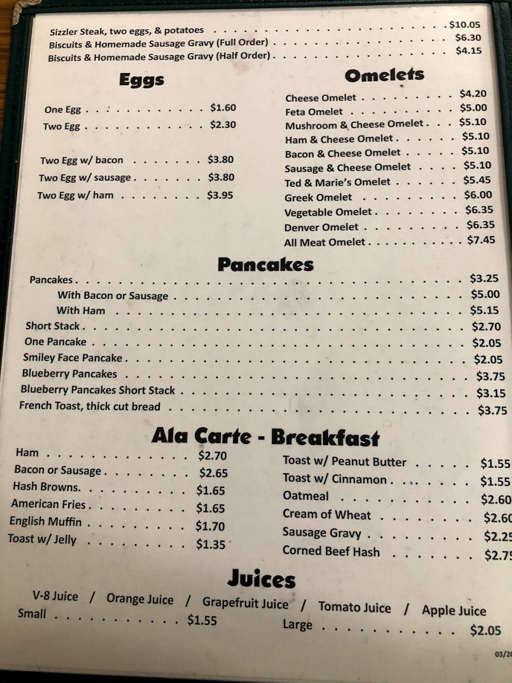 Ted & Maries Colonial Inn | restaurant | 6416 Stadium Dr, Oshtemo, MI 49077, USA | 2693751057 OR +1 269-375-1057