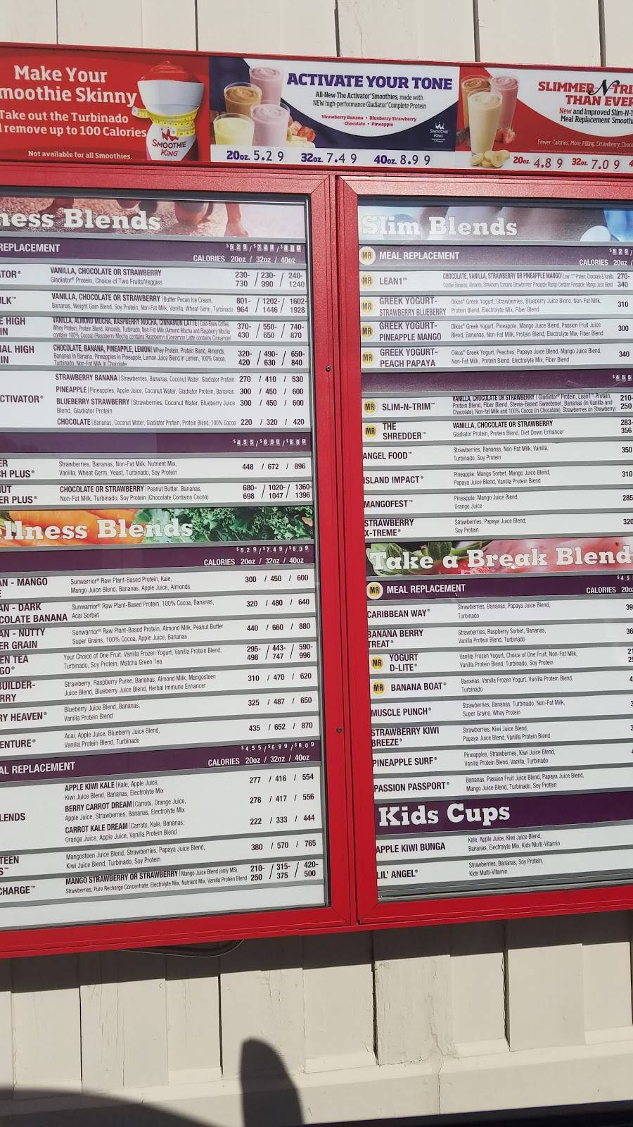 Smoothie King | restaurant | 8060 Dexter Rd, Cordova, TN 38016, USA | 9013727033 OR +1 901-372-7033