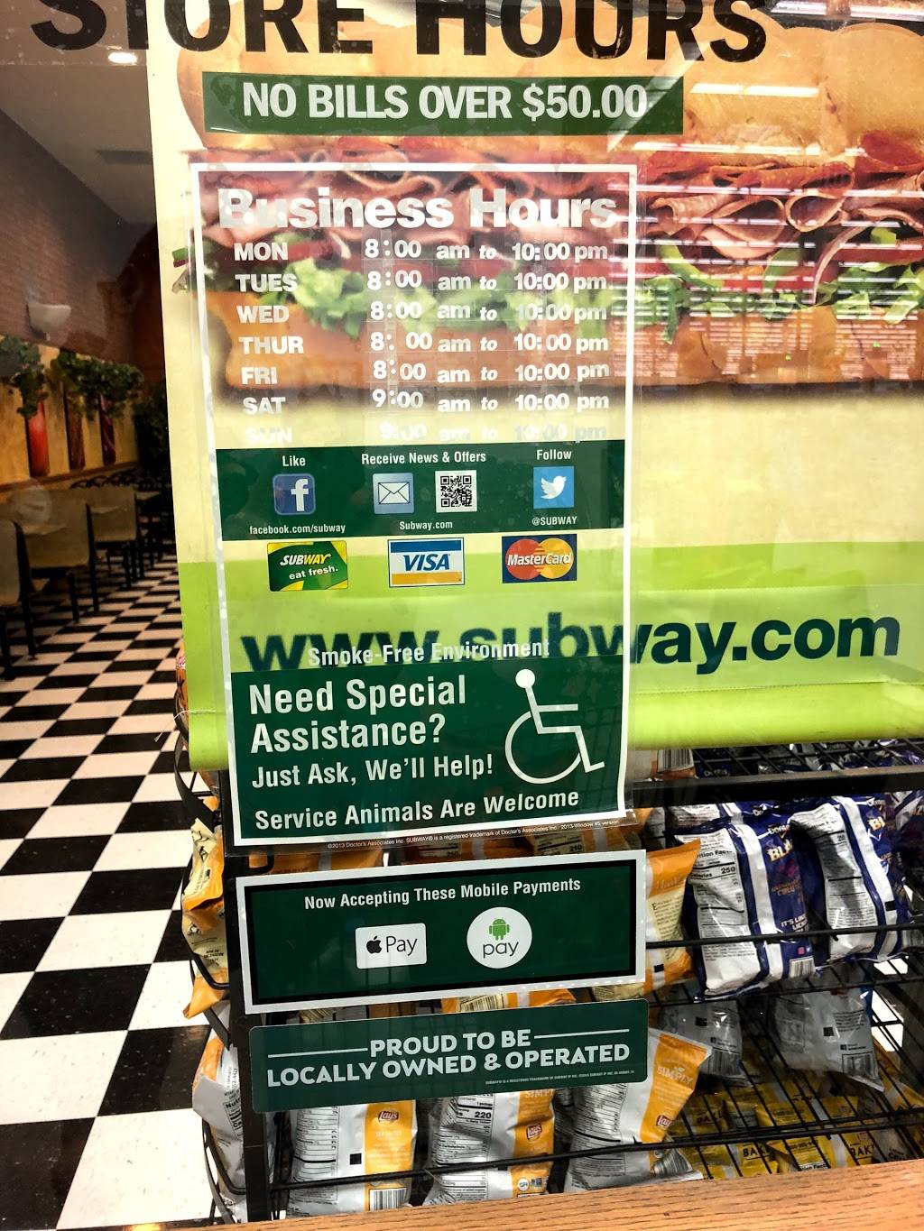 Subway | restaurant | 2875 E State St, Salem, OH 44460, USA | 3303322856 OR +1 330-332-2856