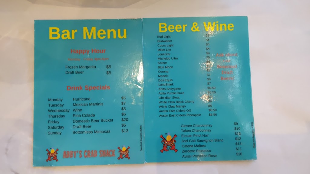 Abbys Crab Shack | restaurant | 9900 South Interstate 35 Frontage Road Suite# M200, Austin, TX 78748, USA | 5125790105 OR +1 512-579-0105