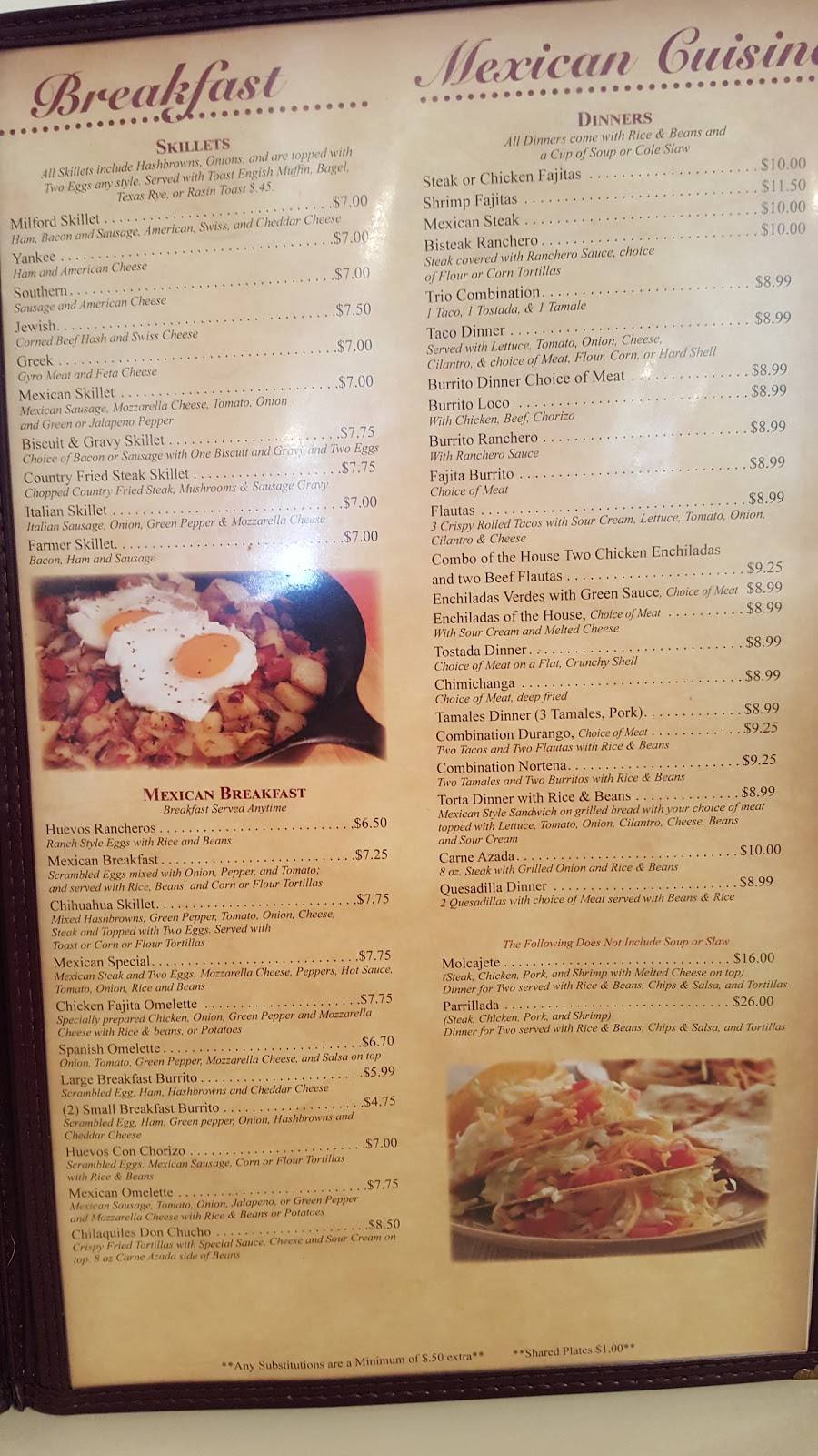 Milford Family Restaurant | restaurant | 107 E Jones St, Milford, IL 60953, USA | 8158894365 OR +1 815-889-4365