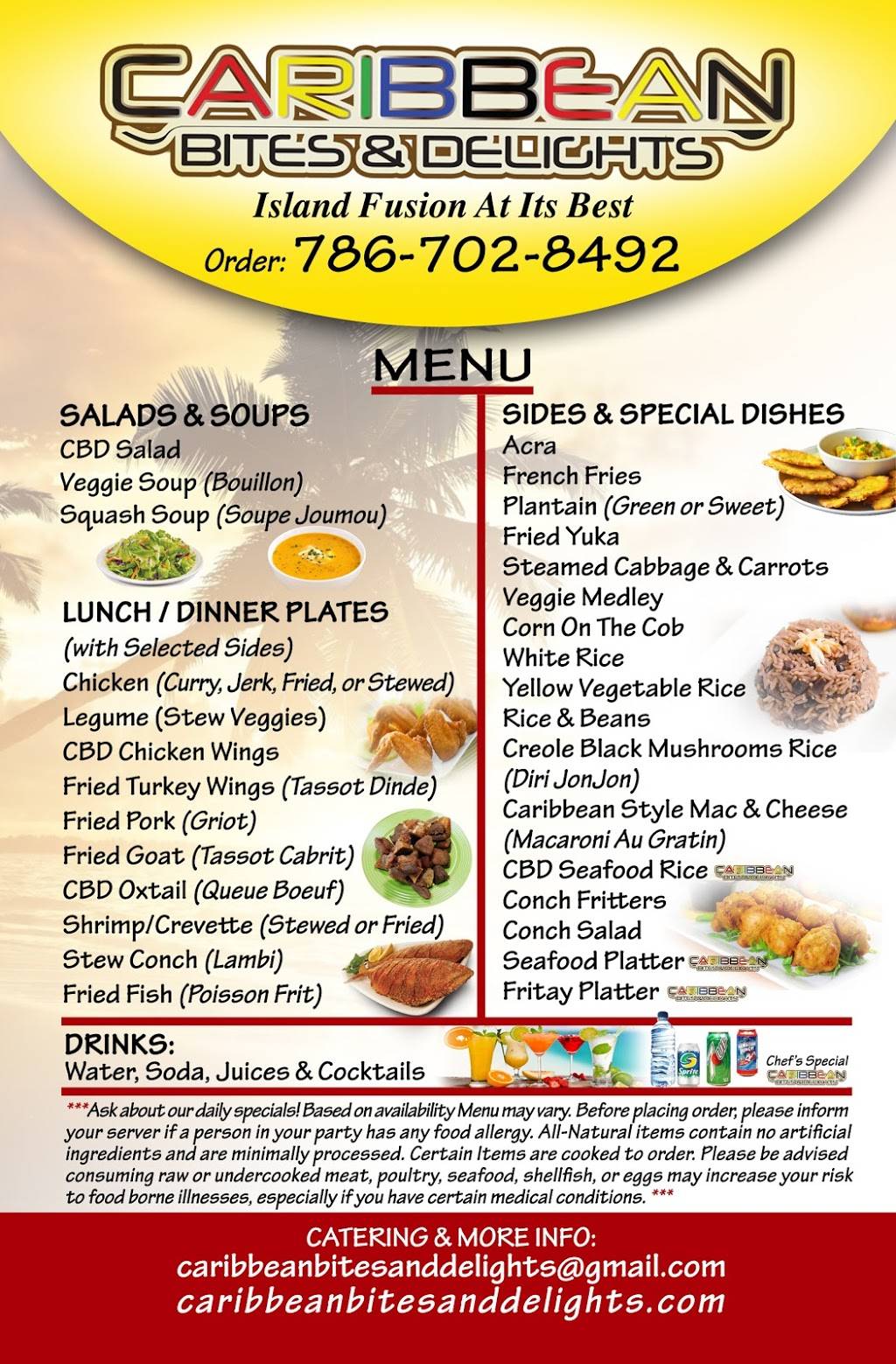 Caribbean Bites and Delights | restaurant | P, O. 816248, Hollywood, FL 33081, USA | 7867028492 OR +1 786-702-8492