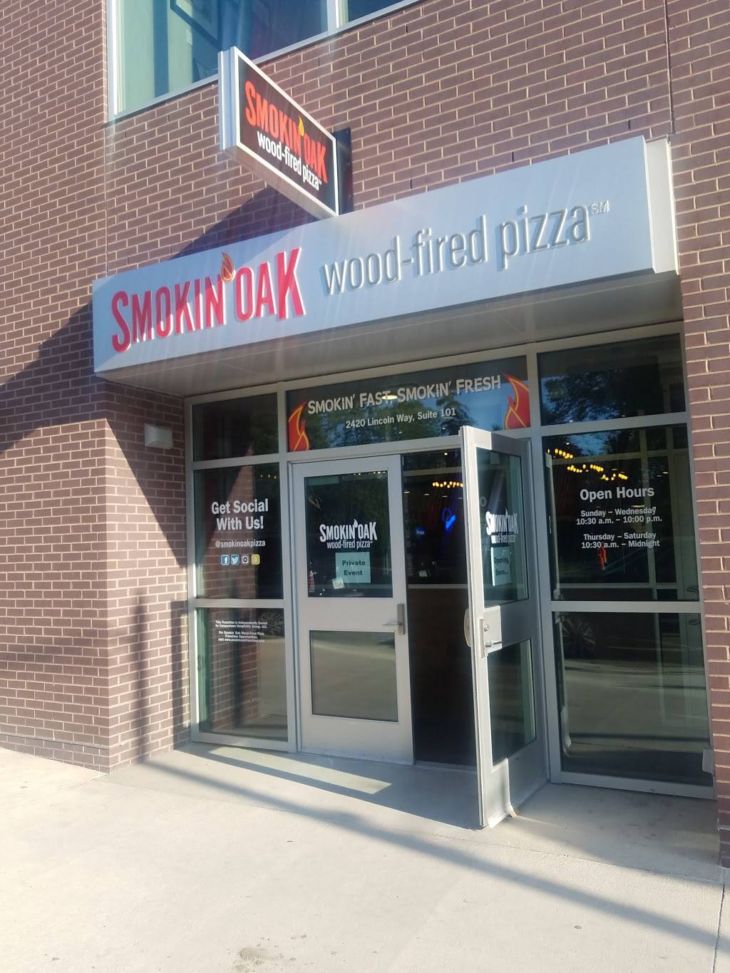 Smokin Oak Wood-Fired Pizza | restaurant | 2420 Lincoln Way Suite 101, Ames, IA 50014, USA | 5154505727 OR +1 515-450-5727