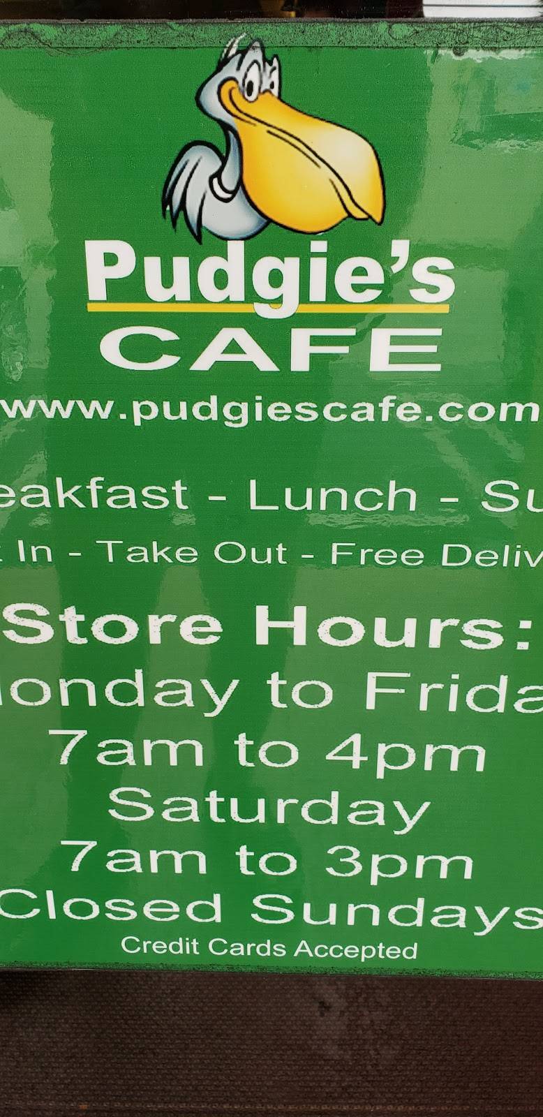 Pudgies Cafe | meal takeaway | 2301 NE 16th St #102, Pompano Beach, FL 33062, USA | 9549411430 OR +1 954-941-1430